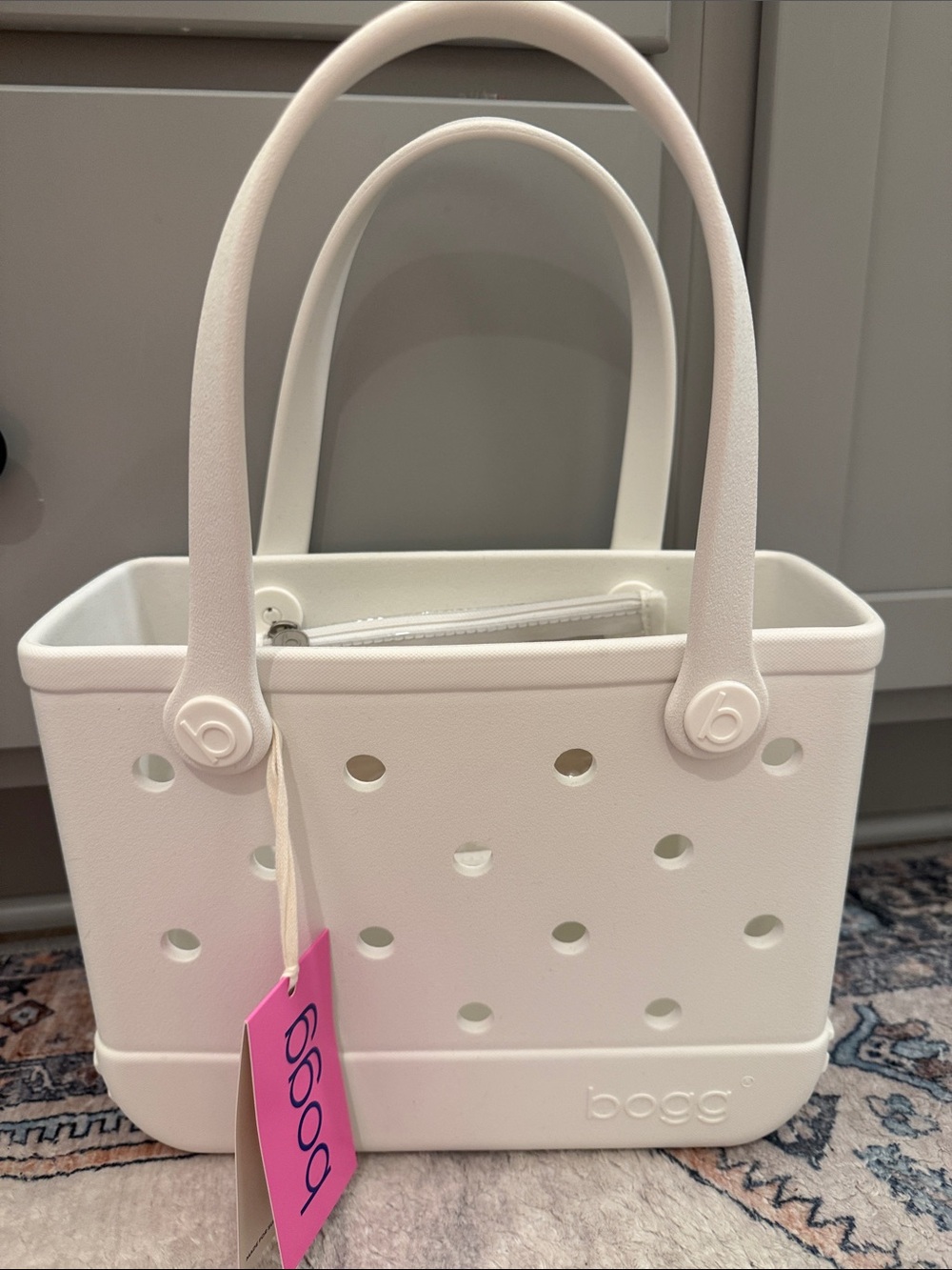 Bitty Bogg Bag- for sure white NWT
